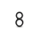 Buy Renegade Twofold - Black - Black Cock & Balls Rings – Naughtyhut NZ sex toys online. Discreet delivery & top brands.