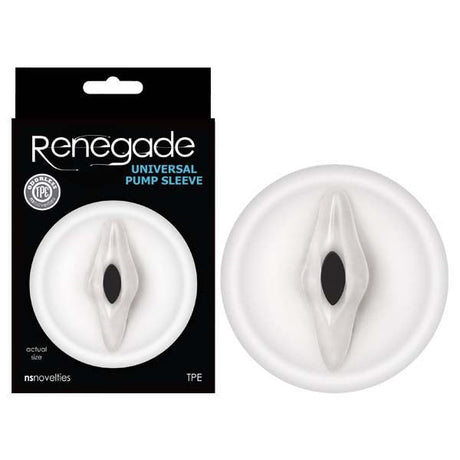 Buy Renegade Universal Pump Sleeve - Clear Vagina - Shaped Penis Pump Sleeve – Naughtyhut NZ sex toys online. Discreet delivery & top brands.