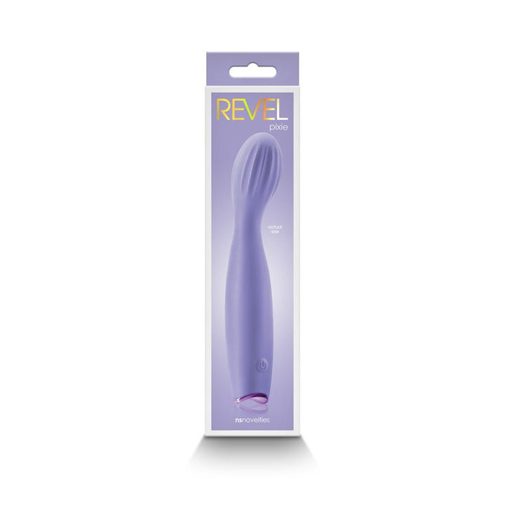 Revel Pixie - Purple - Purple 17.3 cm USB Rechargeable Vibrator – Sex toys NZ by Naughtyhut. Discreet delivery nationwide.