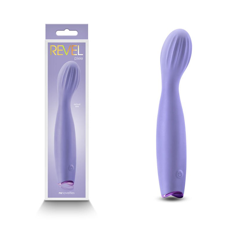 Revel Pixie - Purple - Purple 17.3 cm USB Rechargeable Vibrator – Sex toys NZ by Naughtyhut. Discreet delivery nationwide.