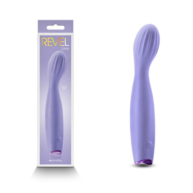 Buy Revel Pixie - Purple - Purple 17.3 cm USB Rechargeable Vibrator – Naughtyhut NZ sex toys online. Discreet delivery & top brands.