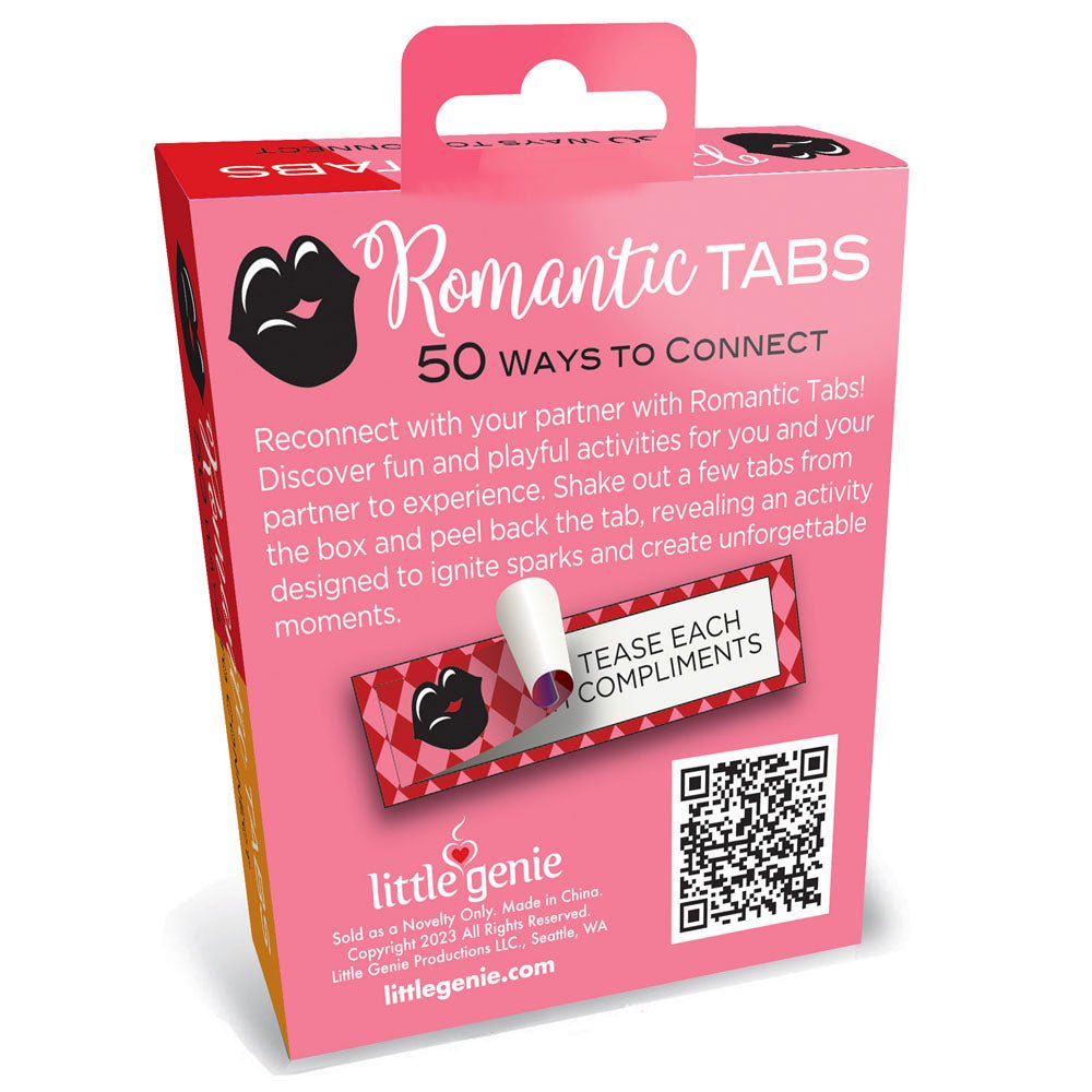 Buy Romantic Tabs - Romantic Suggestions - Set of 50 – Naughtyhut NZ sex toys online. Discreet delivery & top brands.