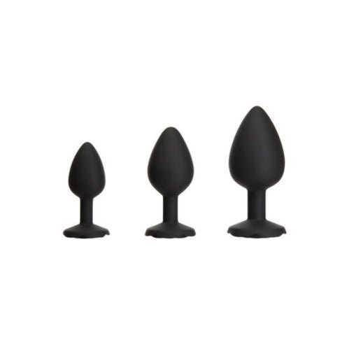 Roses Til’ Dawn – Silicone Anal Plug Kit – Starter Kit - Black – Sex toys NZ by Naughtyhut. Discreet delivery nationwide.