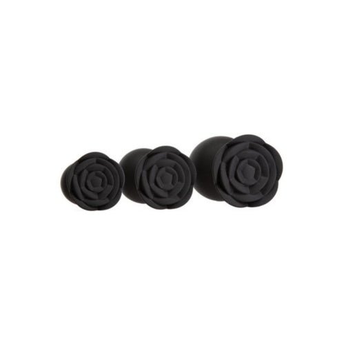 Roses Til’ Dawn – Silicone Anal Plug Kit – Starter Kit - Black – Sex toys NZ by Naughtyhut. Discreet delivery nationwide.
