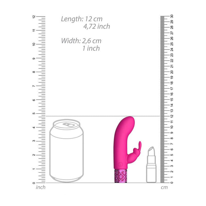 ROYAL GEMS Dazzling - Silicone Rechargeable Bullet - Pink 12 cm USB Rechargeable Bullet – Sex toys NZ by Naughtyhut. Discreet delivery nationwide.