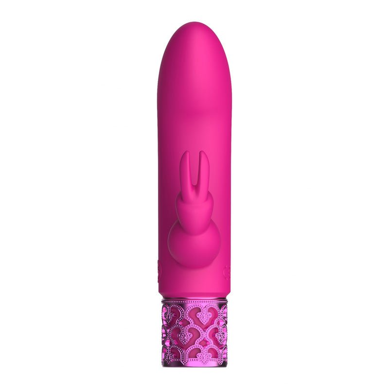 Buy ROYAL GEMS Dazzling - Silicone Rechargeable Bullet - Pink 12 cm USB Rechargeable Bullet – Naughtyhut NZ sex toys online. Discreet delivery & top brands.