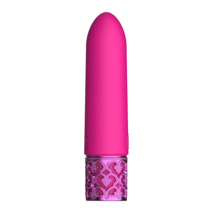 ROYAL GEMS Imperial - Silicone Rechargeable Bullet - Pink 10 cm USB Rechargeable Bullet – Sex toys NZ by Naughtyhut. Discreet delivery nationwide.
