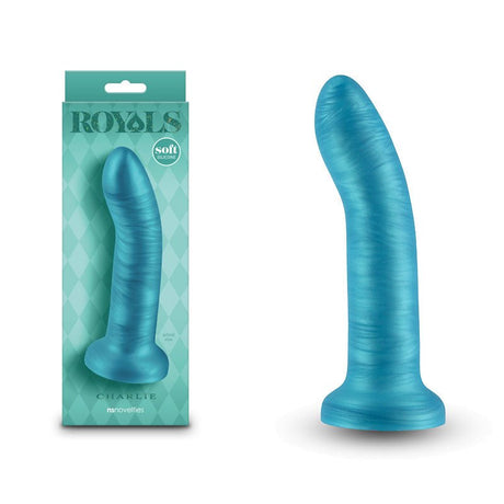 Buy Royals - 6'' Charlie - Metallic Blue 17 cm Dong – Naughtyhut NZ sex toys online. Discreet delivery & top brands.