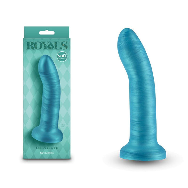 Buy Royals - 6'' Charlie - Metallic Blue 17 cm Dong – Naughtyhut NZ sex toys online. Discreet delivery & top brands.
