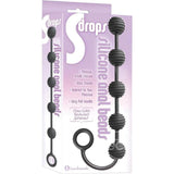 Buy S - Drops Silicone Anal Beads - Black Anal Beads – Naughtyhut NZ sex toys online. Discreet delivery & top brands.