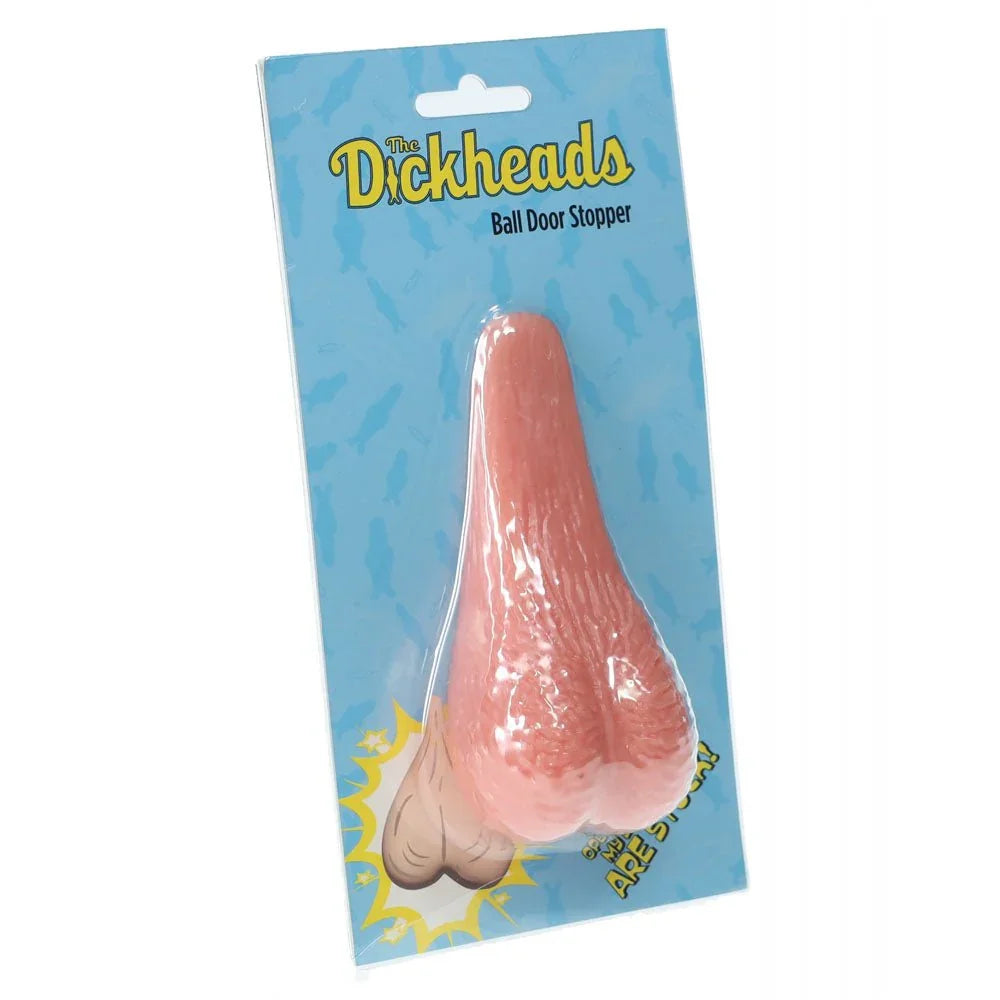 S-LINE The Dickheads Ball Door Stopper in Flesh, front of the Dickheads backing card