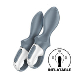 Buy Satisfyer Air Pump Booty 1 - Grey USB Rechargeable Inflatable Anal Vibrator – Naughtyhut NZ sex toys online. Discreet delivery & top brands.