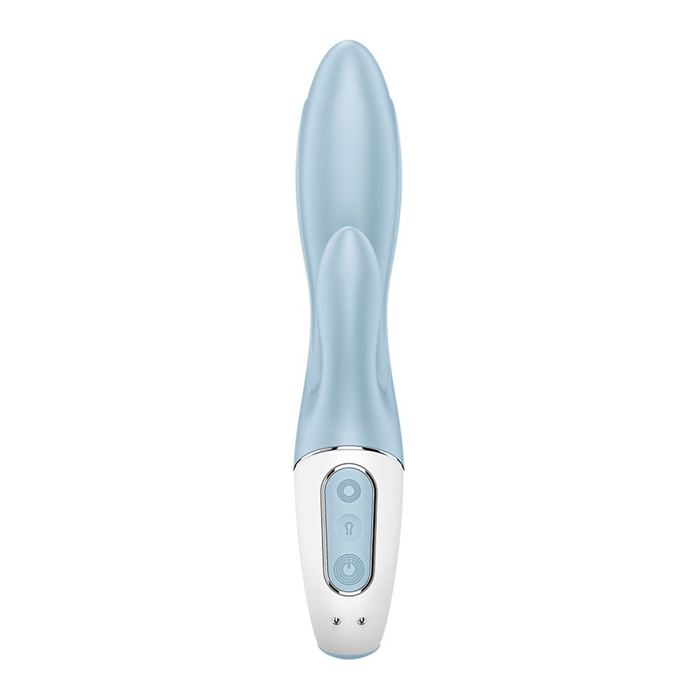 Buy Satisfyer Air Pump Bunny 1 - Blue USB Rechargeable Inflatable Rabbit Vibrator – Naughtyhut NZ sex toys online. Discreet delivery & top brands.