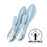 Buy Satisfyer Air Pump Bunny 1 - Blue USB Rechargeable Inflatable Rabbit Vibrator – Naughtyhut NZ sex toys online. Discreet delivery & top brands.