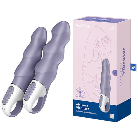 Buy Satisfyer Air Pump Vibrator 1 - Lilac USB Rechargeable Inflatable Vibrator – Naughtyhut NZ sex toys online. Discreet delivery & top brands.