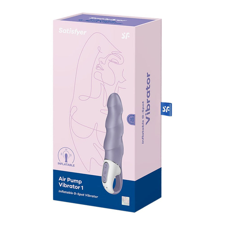 Satisfyer Air Pump Vibrator 1 - Lilac USB Rechargeable Inflatable Vibrator – Sex toys NZ by Naughtyhut. Discreet delivery nationwide.