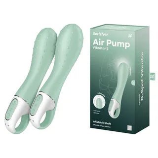 Satisfyer Air Pump Vibrator 3 - Mint – Sex toys NZ by Naughtyhut. Discreet delivery nationwide.