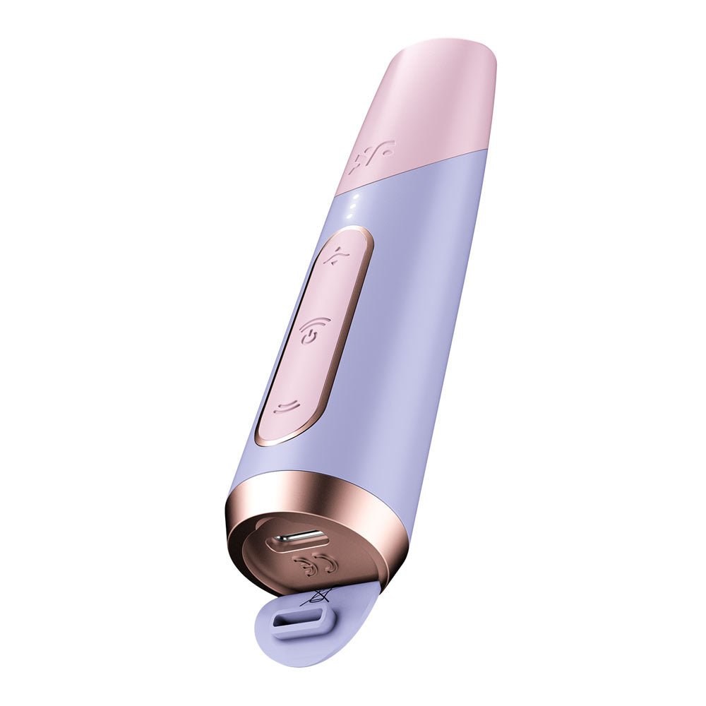 Buy Satisfyer Bold Kiss - Purple USB Rechargeable Air Pulse Stimulator – Naughtyhut NZ sex toys online. Discreet delivery & top brands.