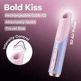 Buy Satisfyer Bold Kiss - Purple USB Rechargeable Air Pulse Stimulator – Naughtyhut NZ sex toys online. Discreet delivery & top brands.