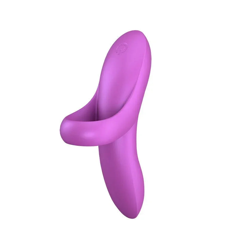 Satisfyer Bold Lover - Finger Stimulator in Dark Pink, front view