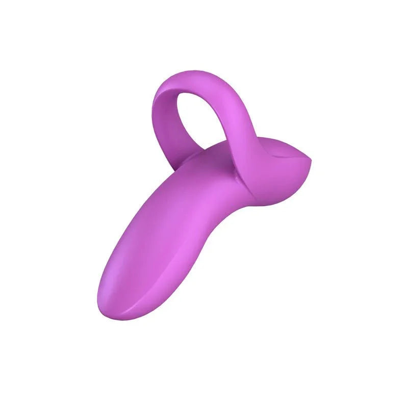Satisfyer Bold Lover - Finger Stimulator in Dark Pink, side profile