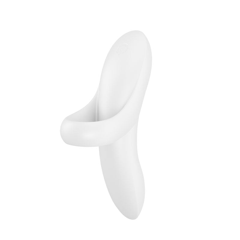 Buy Satisfyer Bold Lover - White USB Rechargeable Finger Stimulator – Naughtyhut NZ sex toys online. Discreet delivery & top brands.