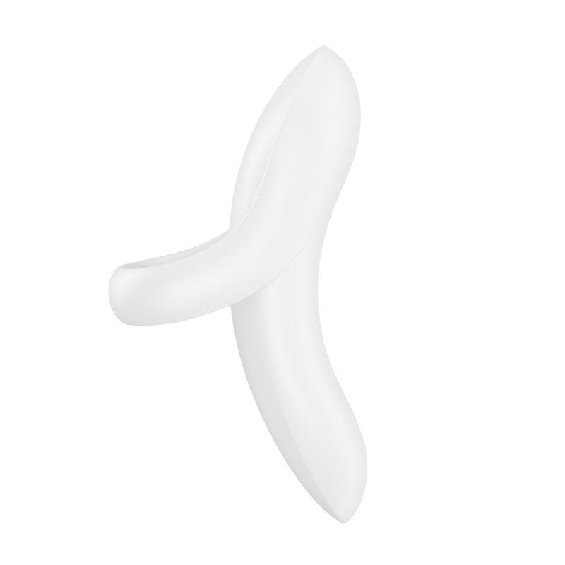 Buy Satisfyer Bold Lover - White USB Rechargeable Finger Stimulator – Naughtyhut NZ sex toys online. Discreet delivery & top brands.