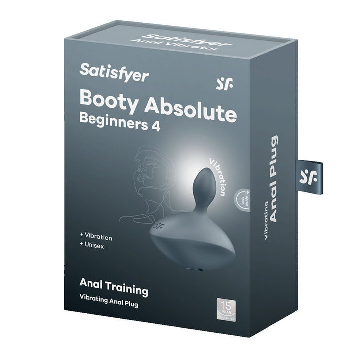 Satisfyer Booty Absolute Beginners 4 - Grey USB Rechargeable Vibrating Butt Plug – Sex toys NZ by Naughtyhut. Discreet delivery nationwide.