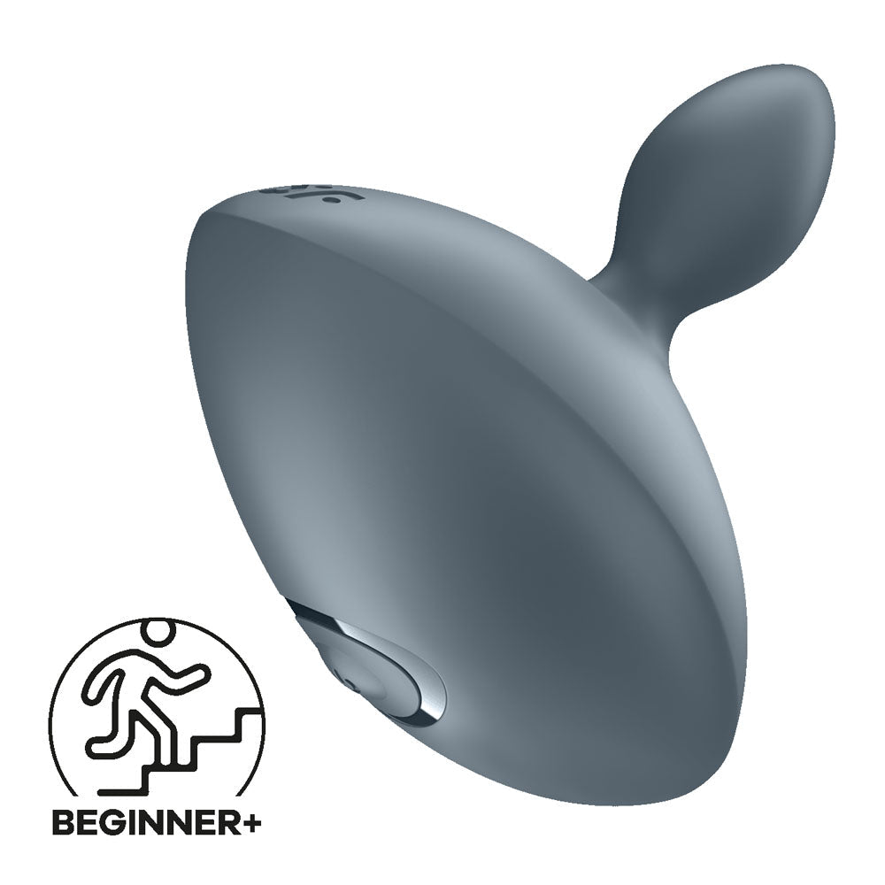 Satisfyer Booty Absolute Beginners 4 - Grey USB Rechargeable Vibrating Butt Plug – Sex toys NZ by Naughtyhut. Discreet delivery nationwide.