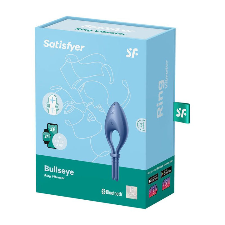 Satisfyer Bullseye - Blue - Blue Vibrating Adjustable Lasso Cock Ring – Sex toys NZ by Naughtyhut. Discreet delivery nationwide.