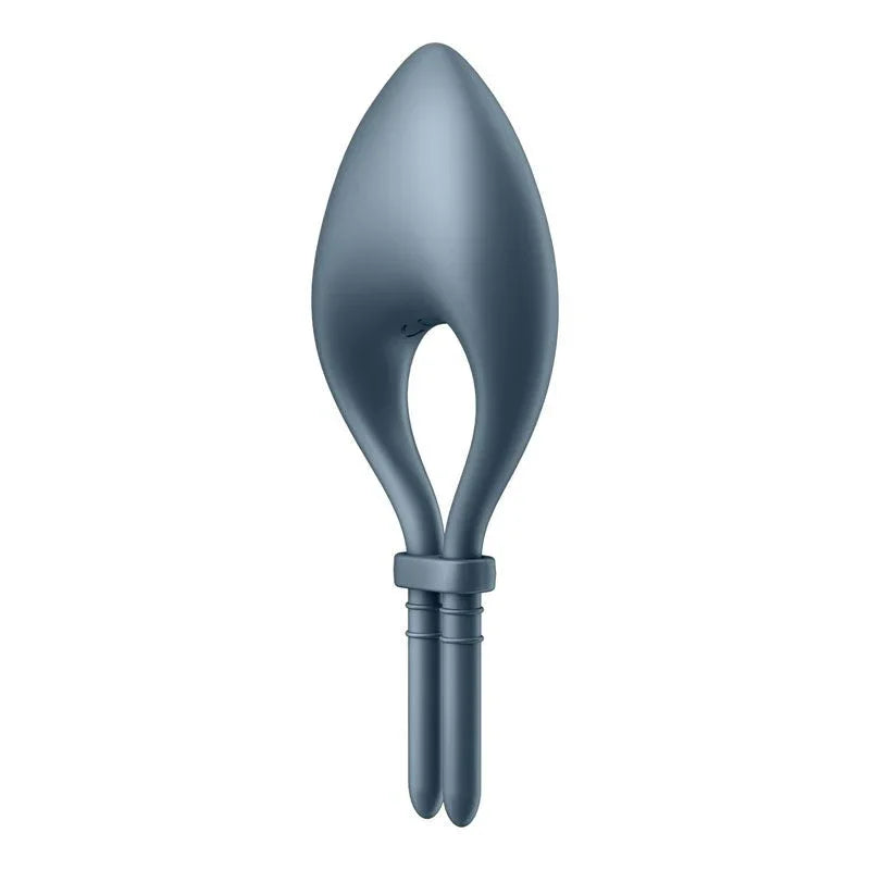 Satisfyer Bullseye - Vibrating Adjustable Lasso Cock Ring in Navy, back view
