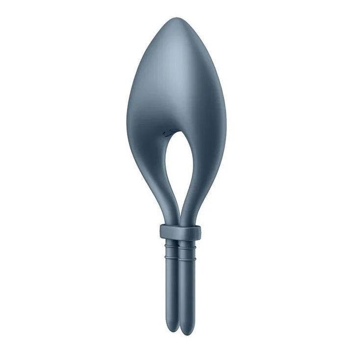 Satisfyer Bullseye - Vibrating Adjustable Lasso Cock Ring in Navy, back view