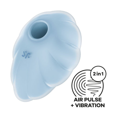 Buy Satisfyer Cloud Dancer - Blue - Blue USB Rechargeable Vibrating Air Pulse Stimulator – Naughtyhut NZ sex toys online. Discreet delivery & top brands.
