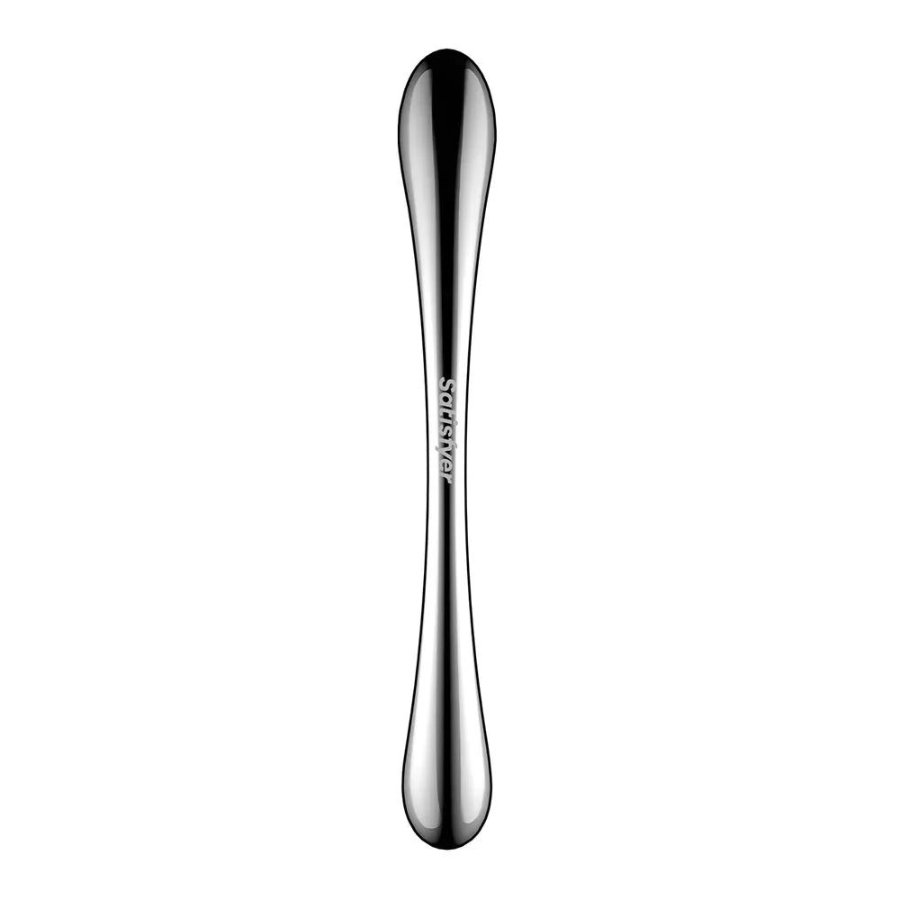 Satisfyer Cosmic Crest 1 close view with the Satisfyer logo engraved mid-shaft