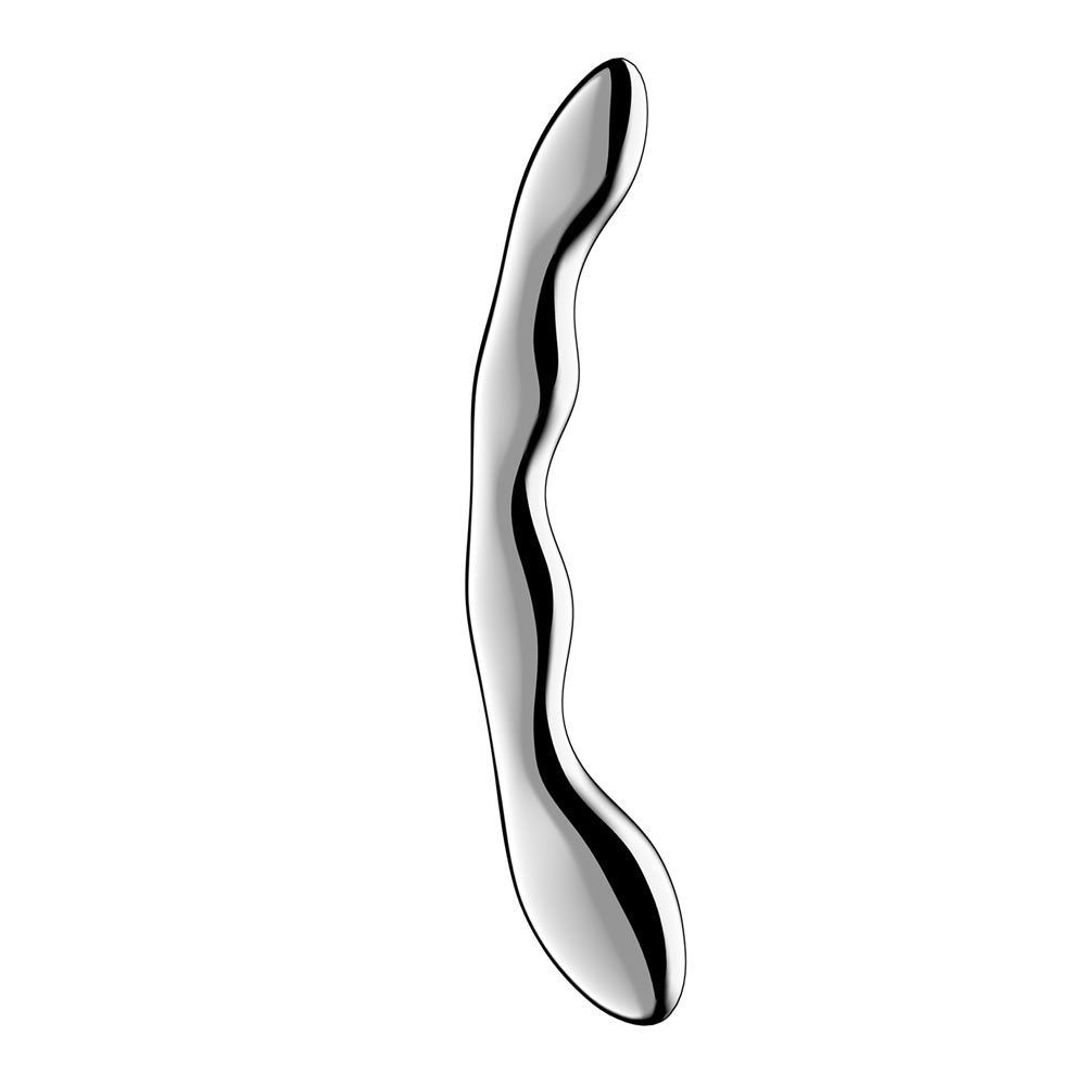 Satisfyer Cosmic Crest 2 - Chrome Steel 20.5 cm Dildo – Sex toys NZ by Naughtyhut. Discreet delivery nationwide.
