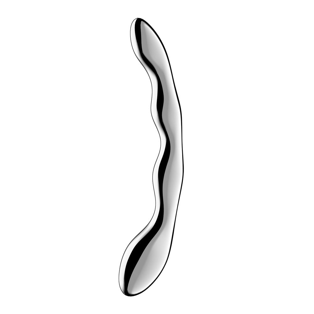 Satisfyer Cosmic Crest 2 - Chrome Steel 20.5 cm Dildo – Sex toys NZ by Naughtyhut. Discreet delivery nationwide.