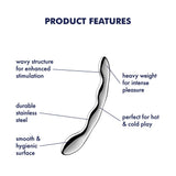 Buy Satisfyer Cosmic Crest 2 - Chrome Steel 20.5 cm Dildo – Naughtyhut NZ sex toys online. Discreet delivery & top brands.