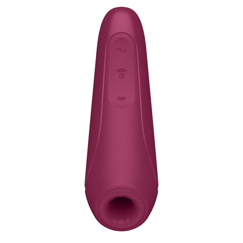 Satisfyer Curvy 1+ - App Contolled Touch - Free USB - Rechargeable Clitoral Stimulator with Vibration – Sex toys NZ by Naughtyhut. Discreet delivery nationwide.