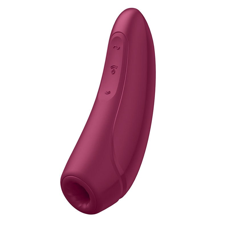 Satisfyer Curvy 1+ - App Contolled Touch - Free USB - Rechargeable Clitoral Stimulator with Vibration – Sex toys NZ by Naughtyhut. Discreet delivery nationwide.