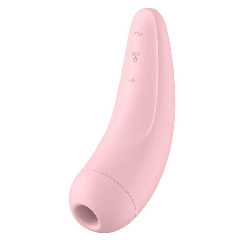 Buy Satisfyer Curvy 2+ - App Contolled Touch - Free USB - Rechargeable Clitoral Stimulator with Vibration – Naughtyhut NZ sex toys online. Discreet delivery & top brands.