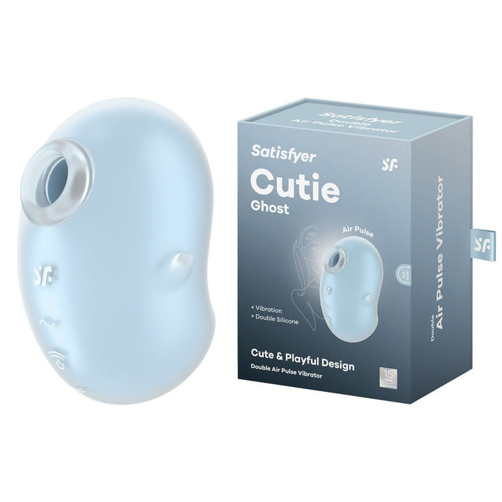 Satisfyer Cutie Ghost - Blue - Blue USB Rechargeable Air Pulse Stimulator – Sex toys NZ by Naughtyhut. Discreet delivery nationwide.