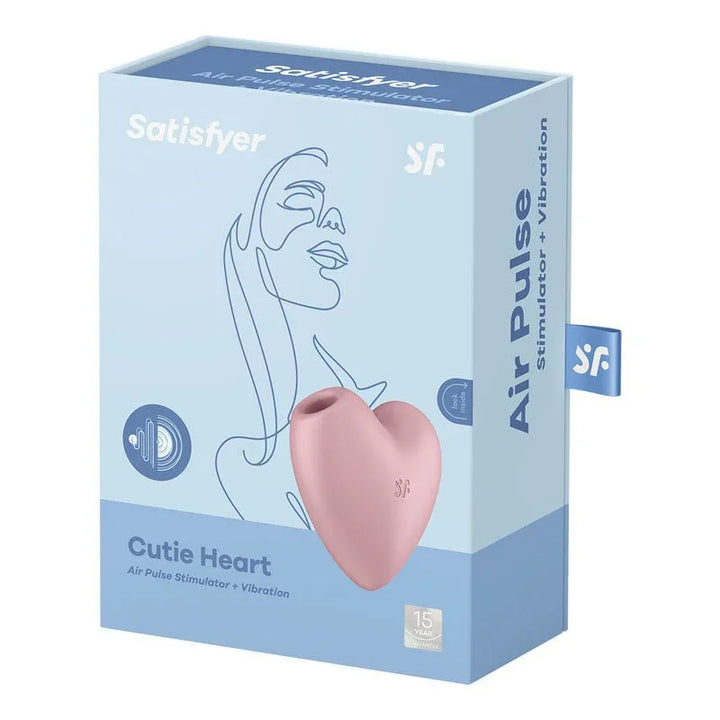 Satisfyer Cutie Heart - Air Pulsation Stimulator in Light Pink retail box