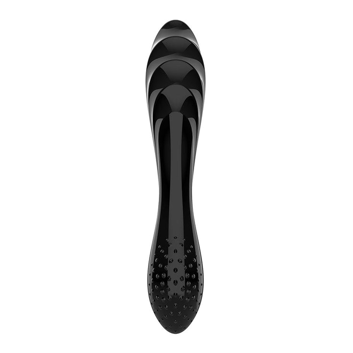 Satisfyer Dazzling Crystal 1 - Black - Black Glass Double Ended Dildo – Sex toys NZ by Naughtyhut. Discreet delivery nationwide.