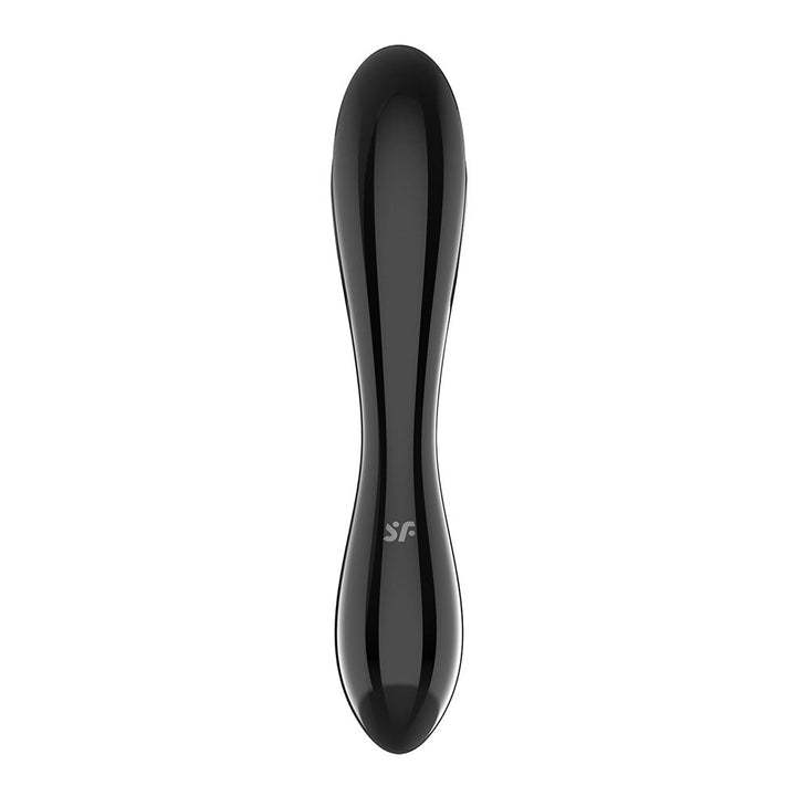 Satisfyer Dazzling Crystal 1 - Black - Black Glass Double Ended Dildo – Sex toys NZ by Naughtyhut. Discreet delivery nationwide.