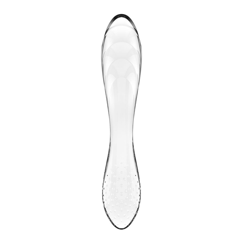 Satisfyer Dazzling Crystal 1 - Clear - Clear Glass Double Ended Dildo – Sex toys NZ by Naughtyhut. Discreet delivery nationwide.