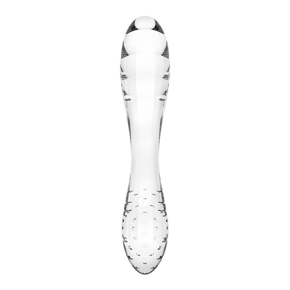 Satisfyer Dazzling Crystal 1 - Clear - Clear Glass Double Ended Dildo – Sex toys NZ by Naughtyhut. Discreet delivery nationwide.