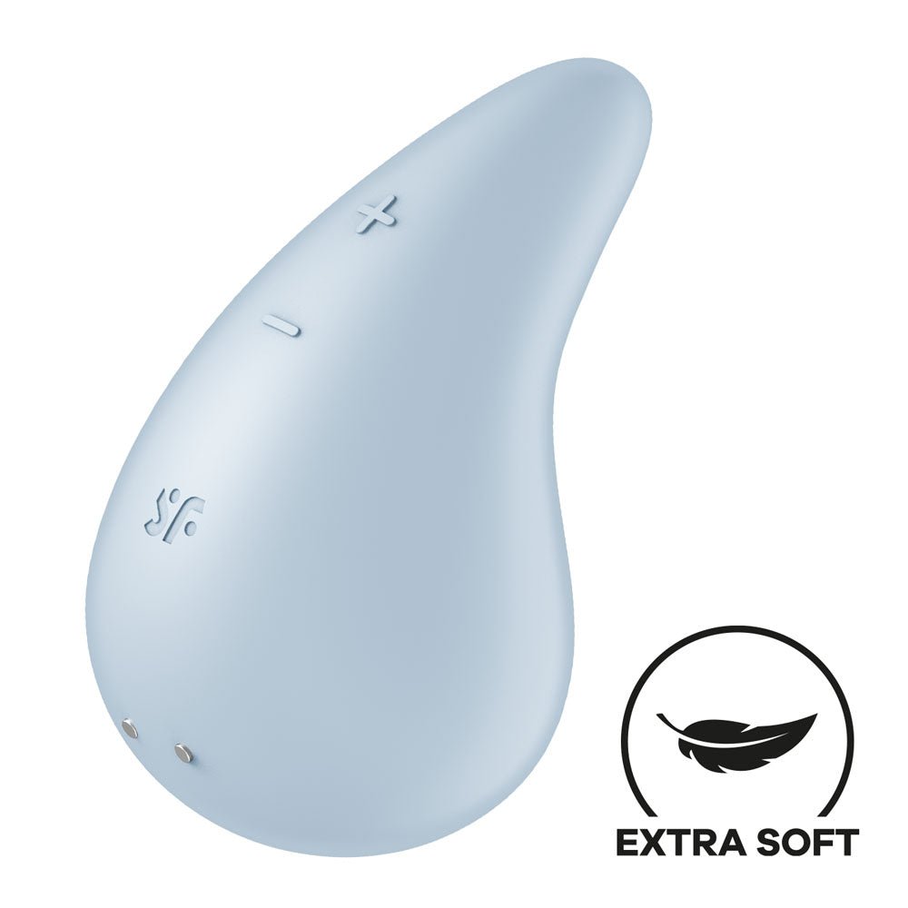 Satisfyer Dew Drop - Light Blue USB Rechargeable Stimulator – Sex toys NZ by Naughtyhut. Discreet delivery nationwide.