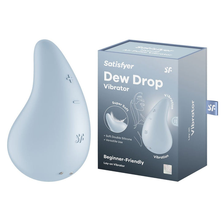 Satisfyer Dew Drop - Light Blue USB Rechargeable Stimulator – Sex toys NZ by Naughtyhut. Discreet delivery nationwide.