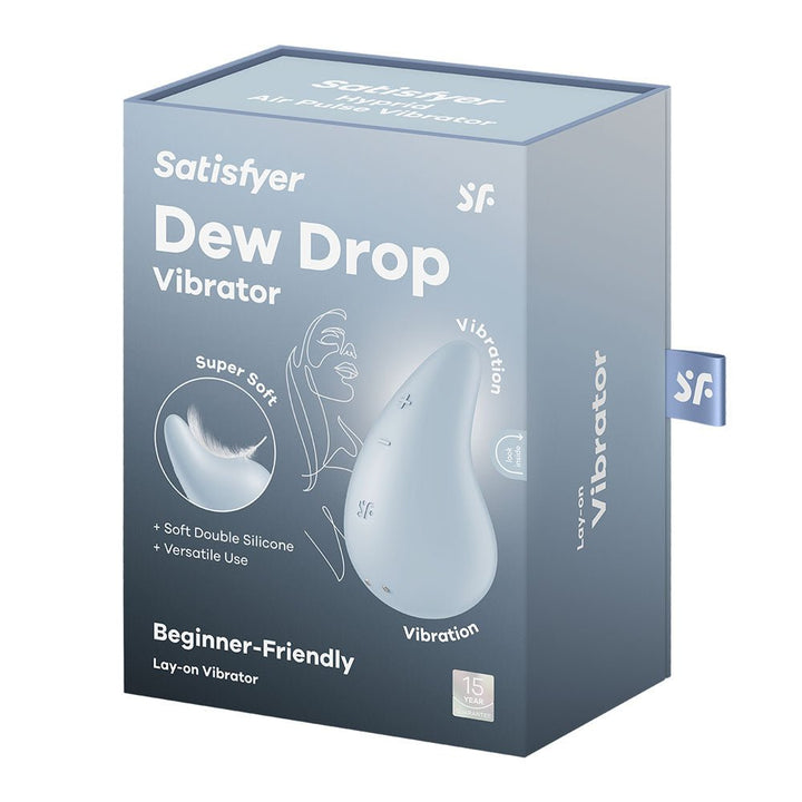 Satisfyer Dew Drop - Light Blue USB Rechargeable Stimulator – Sex toys NZ by Naughtyhut. Discreet delivery nationwide.