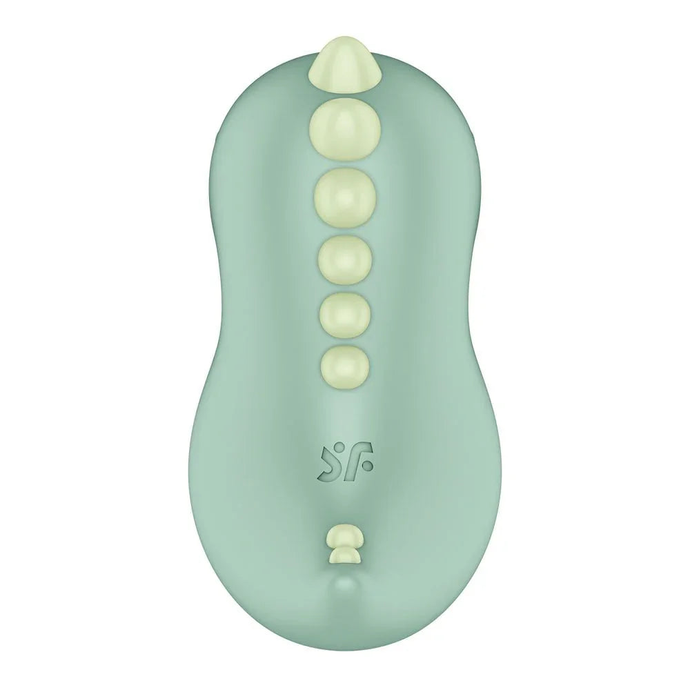 Satisfyer Din-OOOH - Air Pulse Stimulator in Mint Green, back view
